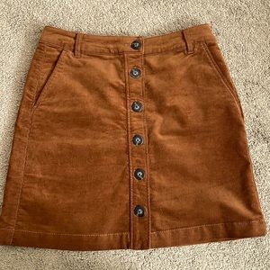 Cabi Corduroy A-line Skirt